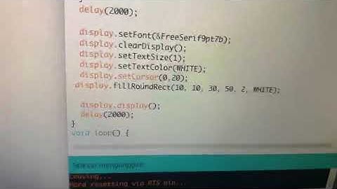 Display Filled Round Rectangle with OLED Display Demo