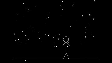man walking in rain