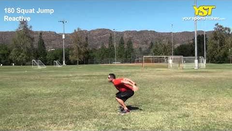 180 Squat Jump Reactive