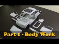 Part 1 - Basic Body Work [1/12 FIAT 500F Scale RC Car Build] SCHH