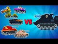 Босс Лазерная Пасть vs Все Обычные Танки, Бой с Боссом 1 на 1 - танки Hills of Steel