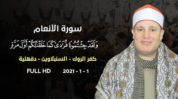 الشيخ حجاج الهنداوى ما تيسر من سورة الأنعام « كفر الروك - السنبلاوين - دقهلية » 1 1 2021 HD