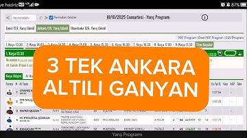 18 Ekim 2025 Cumartesi Ankara at yarışı tahminleri Ankara altılı ganyan tahminleri | Oğulcan Karaca