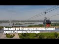 Поездка на Нижегородской канатной дороге. 29 июля 2023 года