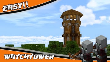 Easy Medieval Watchtower Tutorial: How to Build a Guard Outpost in Minecraft 1.20