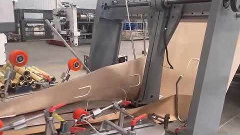 ZNEP grocery paper bag making machine F550Q testing in our workshop