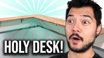 BUILDING A MASSIVE FLOATING DESK (5 desks combined!!) PART 1