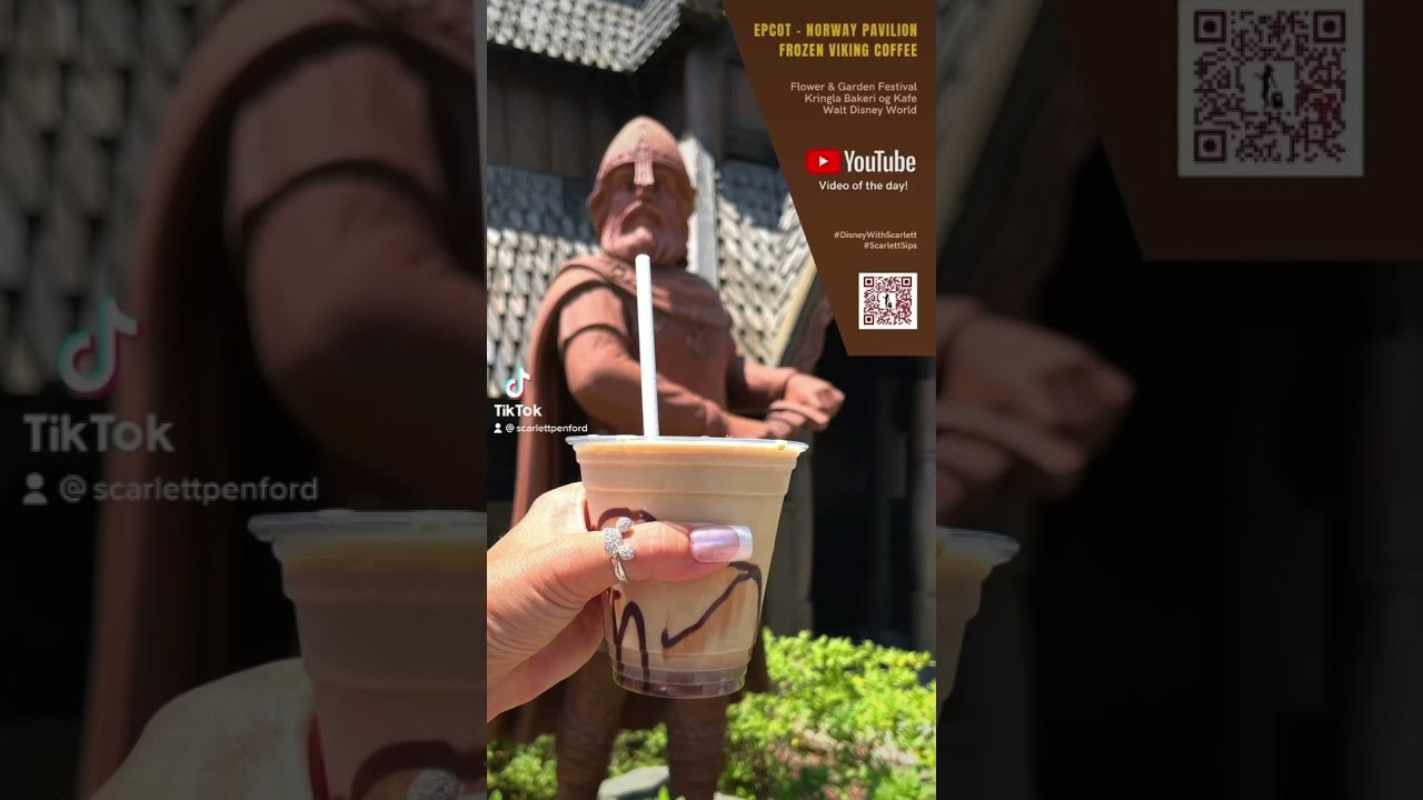 🌐🇳🇴 Frozen Viking Coffee & School Bread • Epcot Norway Kringla Bakeri