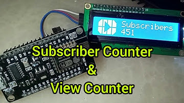 Monitoring Jumlah Subscriber & Jam Tayang Youtube Dengan ESP8266