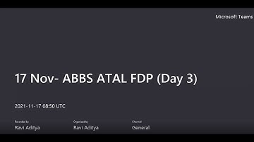 AICTE ATAL FDP Day 3 (Part 3)
