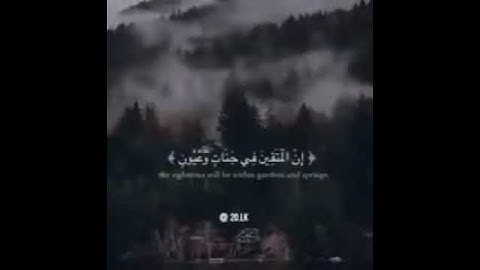 إن المتقين في جنات وعيون ،، القران الكريم