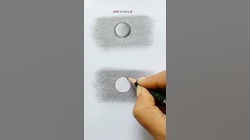 How to draw 3D water drop / easy 3D water drop pencil sketch #shorts