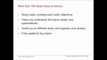 uCertify CAP Practice Test