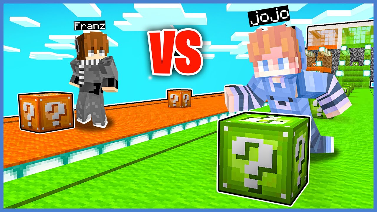 JOJO & FRANZ CHALLENGE ADU LUCKY BLOCK PALING SERU di MINECRAFT