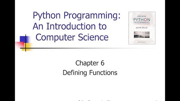 Lecture: Zelle 3e - Chapter 6 - Part 1