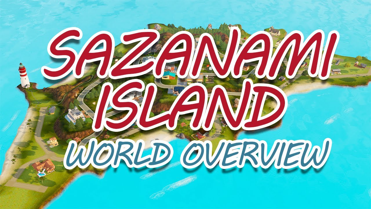 CUTE ISLAND WORLD! Sazanami Island The Sims 3 World Overview