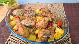 Pollo Al Forno Con Patate | Best Ever Tasty & Easy Chicken Drumsticks With Potatoes - 22