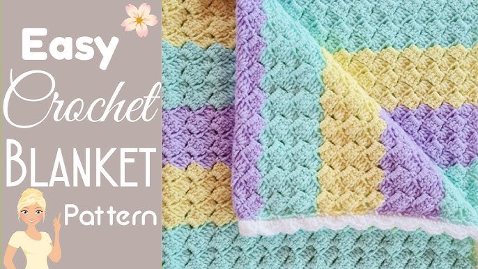 Easy Beginner Crochet Baby Blanket - Leelee Knits