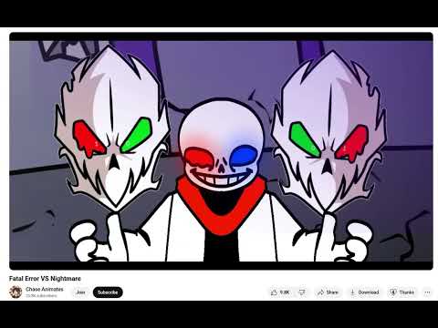 reacting to Fatal Error VS Nightmare [flashing lights warning]