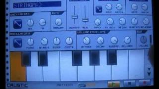 House music made on my phone with Caustic app screenshot 3