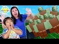 RYAN PLAYS TOWER DEFEND SIMULATOR IN ROBLOX with Mommy Let's Play