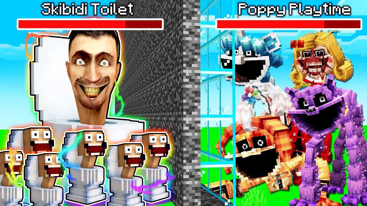 HICE TRAMPAS EN BATALLA DE POPPY PLAYTIME VS SKIBIDI TOILET