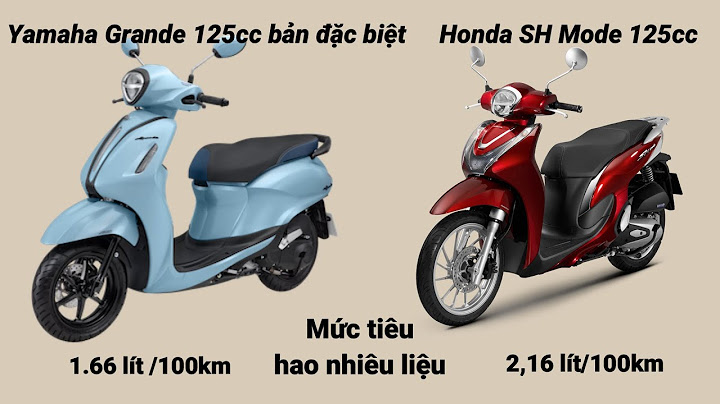 So sánh honda sh mode và yamaha grande năm 2024