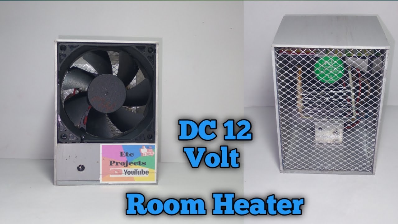 How To Make Electric Room Heater 12 Volt DC at Home Solar Room Heater