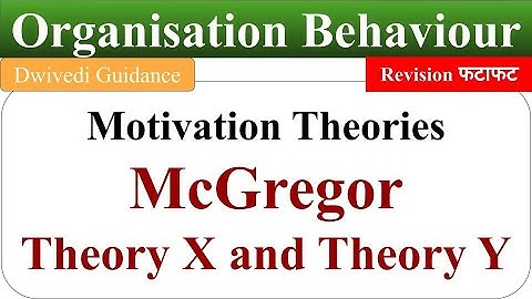 Theory X and Theory Y, theory x and theory y of motivation, theory x and y by douglas mcgregor, OB