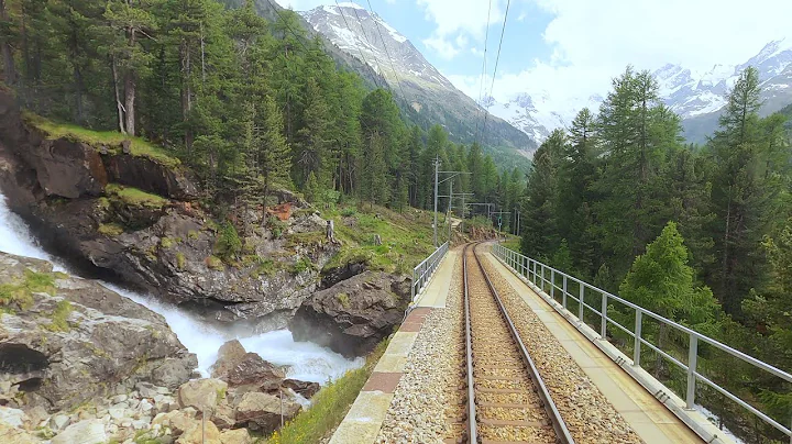 4K Tirano - St. Moritz summer cab ride, Italy to S...