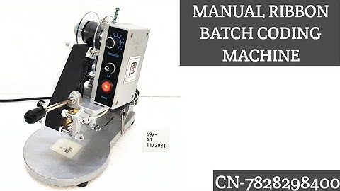Manual Coding Machine !! Mrp Batch Date Printing Machine !!  Ribbon Coding