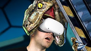 I TRIED TO PET A VELOCIRAPTOR - Jurassic World Aftermath - Oculus Quest 2 - Pungence