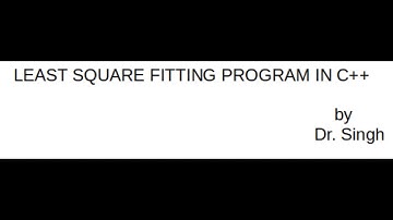 Linear Fit using c++ program
