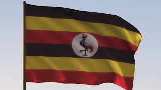 Uganda Flag | ROYALTY FREE [4K] 20 SEC LOOP
