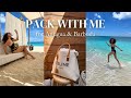 Pack with me carryon only how to actually pack that girl essentials for 5 days antigua  barbuda