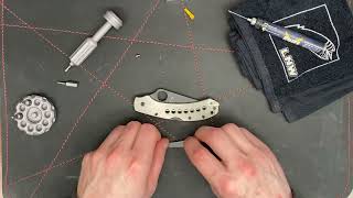 Spyderco Delica 4 MOD 2 Titanium Scale Kit Installation Instructions