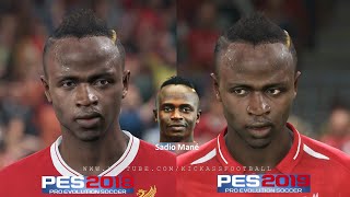 Pes 2018 Vs Pes 2019 Liverpool Fc Players Faces Comparison Part