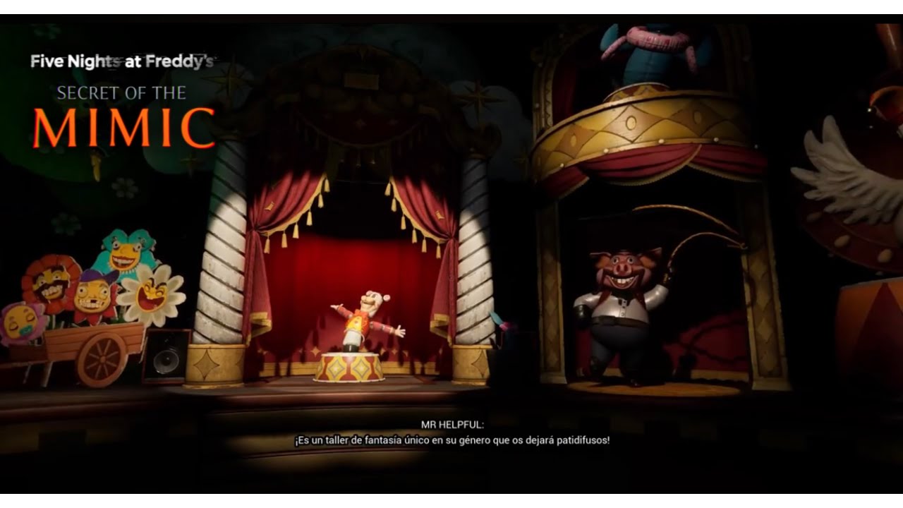 FIVE Nights at Freddy's SECRET OF THE MIMIC en un taller mansión de disfraces Murray's Costume Mano