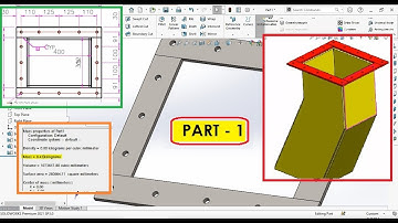 Chute in SolidWorks | Fabrication drawings | Part -1