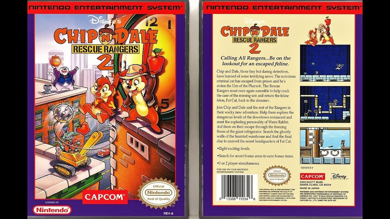 Chip 'n Dale Rescue Rangers 2. Complete passage (NES). Full game. - YouTube