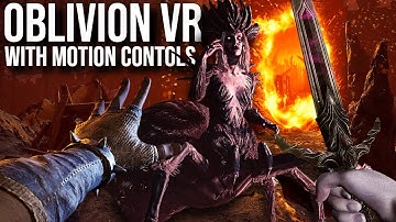This is CRAZY! OBLIVION VR Already Had MOTION CONTROLS // Oblivion Remastered VR Mod