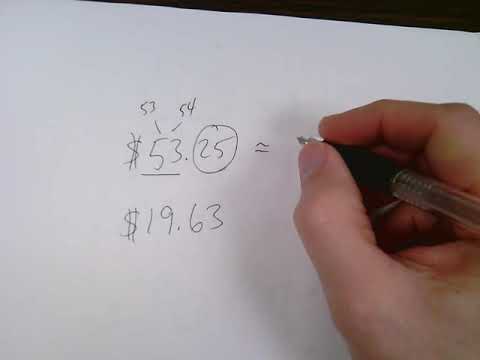 Rounding Money to the Nearest Dollar- Short - YouTube