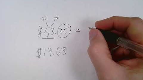 Rounding Money to the Nearest Dollar- Short