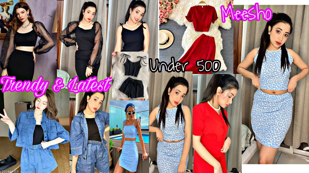 Meesho Top and Bottom Haul Under 500rs Denim 👗 Shorts 🛍️ Skirts 