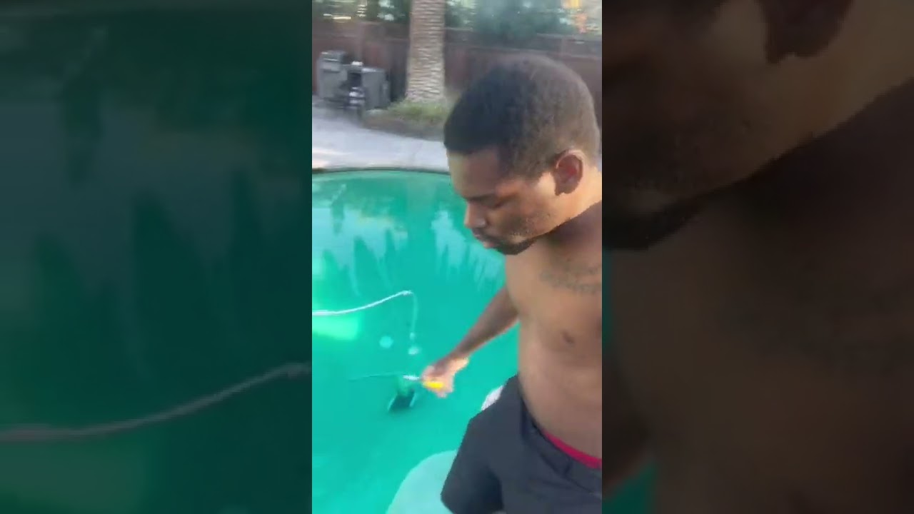 BLINKER HITS BY THE POOL ON A HOT DAY!!! 