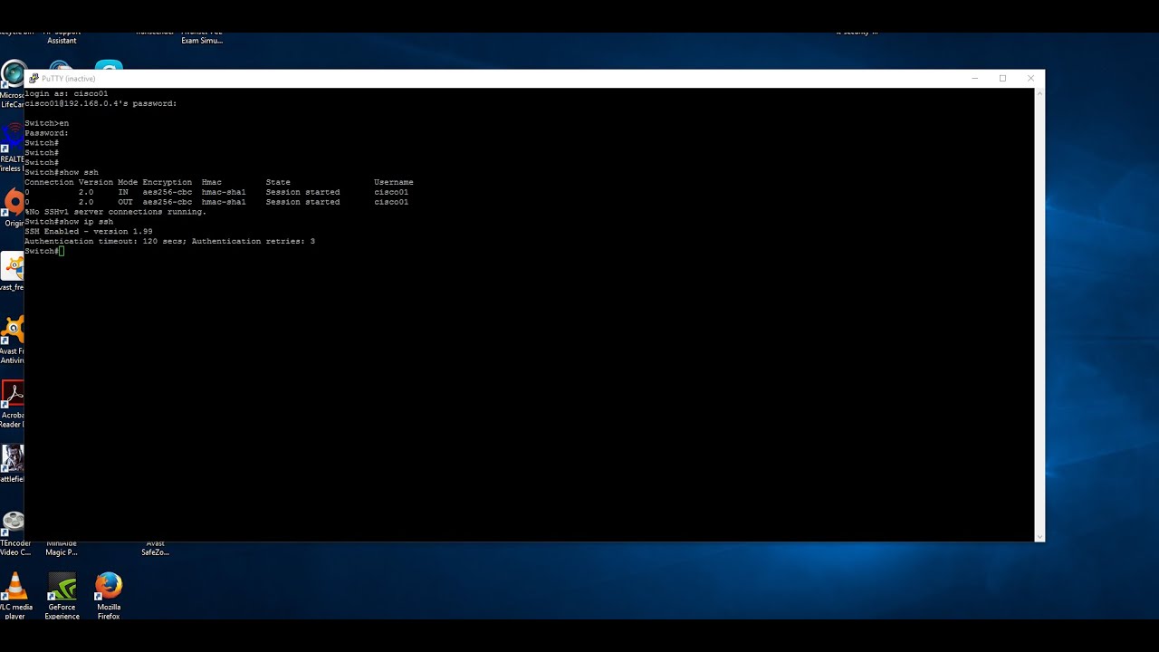 how to configure ssh on cisco switch in 5minutes HD Video