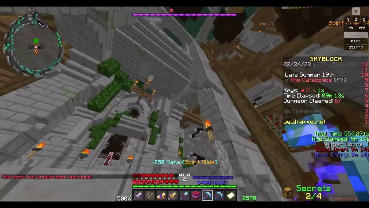 When you're too lazy to buy a shadow fury | Hypixel Skyblock Dungeons Secret Routes