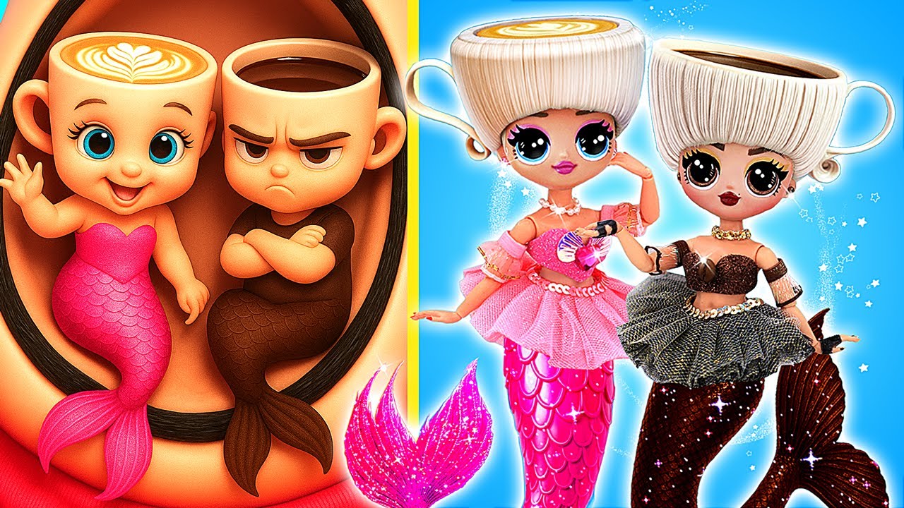 Ballerine Cappuccina Devenez Sirènes ! Brainrot Italien LOL OMG DIY