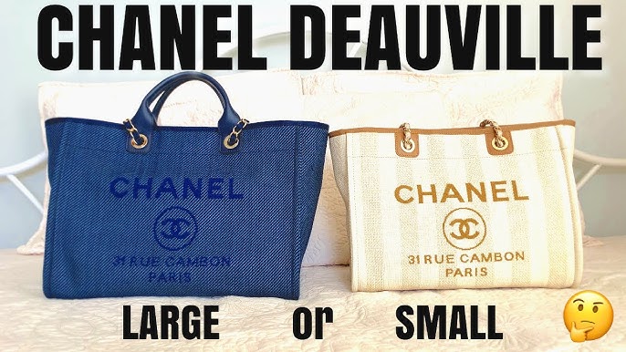 chanel deauville tote size comparison