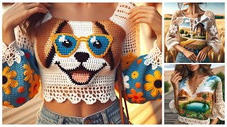 Transform Your Wardrobe: Gorgeous Crochet Blouses to Inspire Your Look #crochetideas #crochetblouse